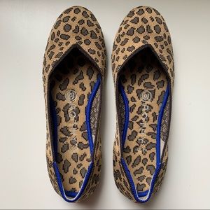 Rothy’s Leopard Cheetah Round Toe Flats 6